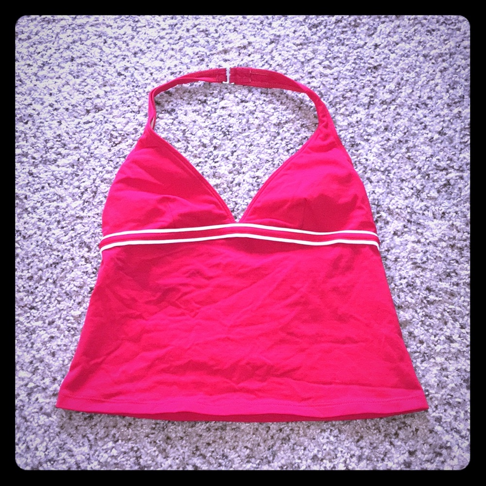 Red Tankini Halter Top by Jag Sz L